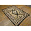 Neutral Antique Tribal Design Native American Wool Navajo Flat Weave Rug