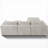 108-Inch High-Resilience Boneless Sponge Sofa With 30 Density, Double-Layer Cloud-Like Cushions, Multiple Combination Options, No Installation Required/ Off-White-651282047