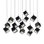 Ice Cube Linear Multi-Light 4-CCT Pendant
