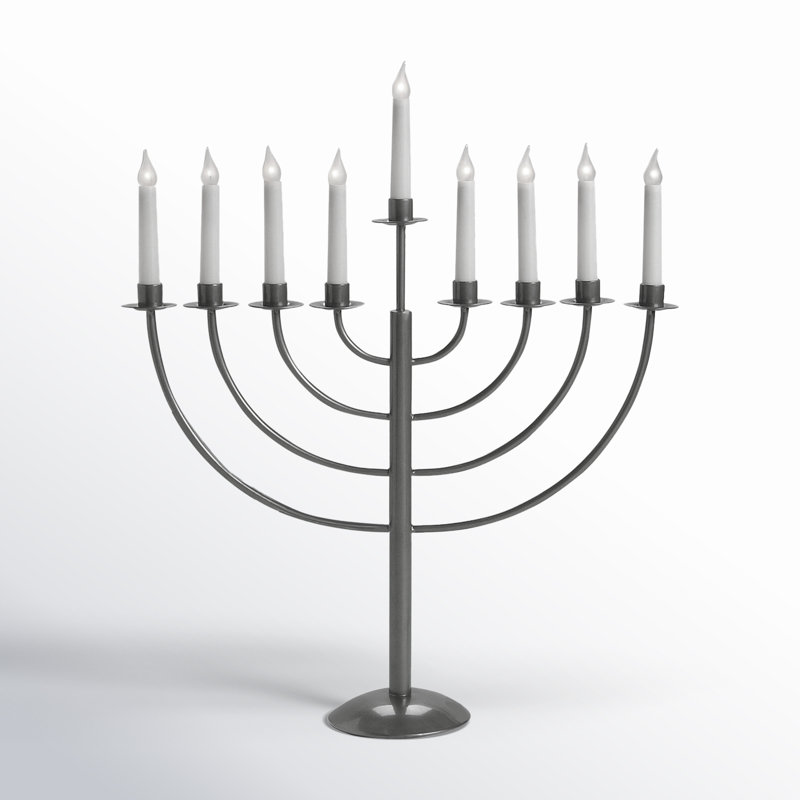 Electric Menorah, Pewter