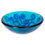Lavabo de salle de bain vasque circulaire en verre Swirls