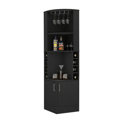 Syrah Corner Bar Cabinet by Latitude Run