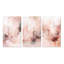 3 pièces sur toile - marbre délicat abstrait rose-1000497275-1000497279