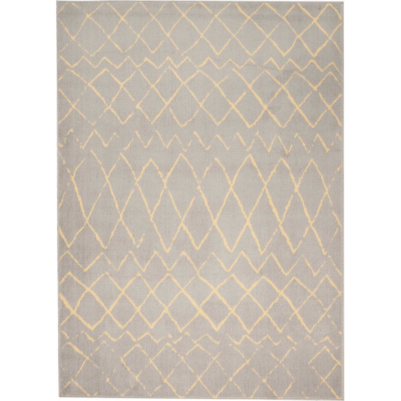 Tapis gris Bo Bo, Rectangle 5 pi 3 po x 7 pi 3 po