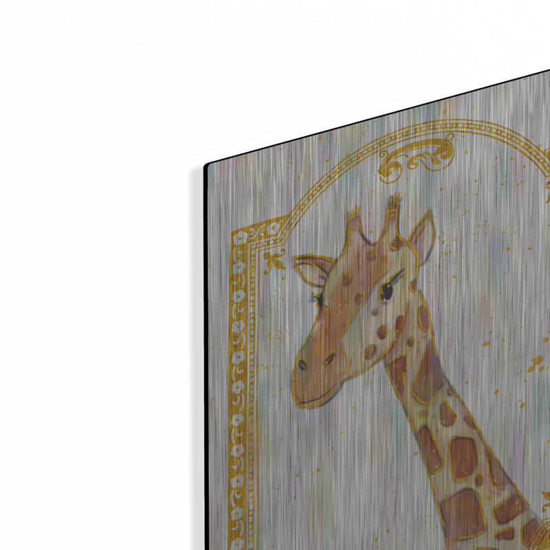 «Gilded Safari 3» par Holli Conger, art mural en métal, H 16 po x l 12 po