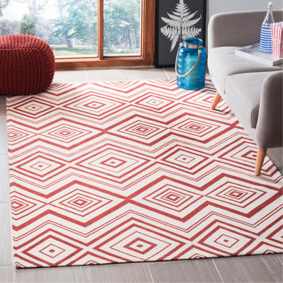 Sonny Cedar Brook Hand Loomed Cotton Geometric Rug