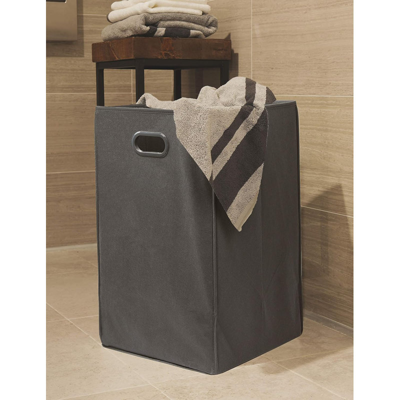 Panier à linge pliable, Gris foncé