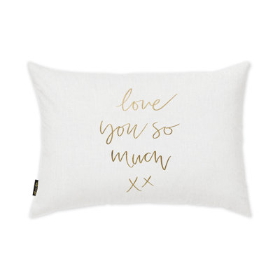 Love You So Much Lumbar Throw Pillow Cover & Insert