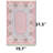 Pink & Blue Geometric Floral Medallion Area Rug-1039484206