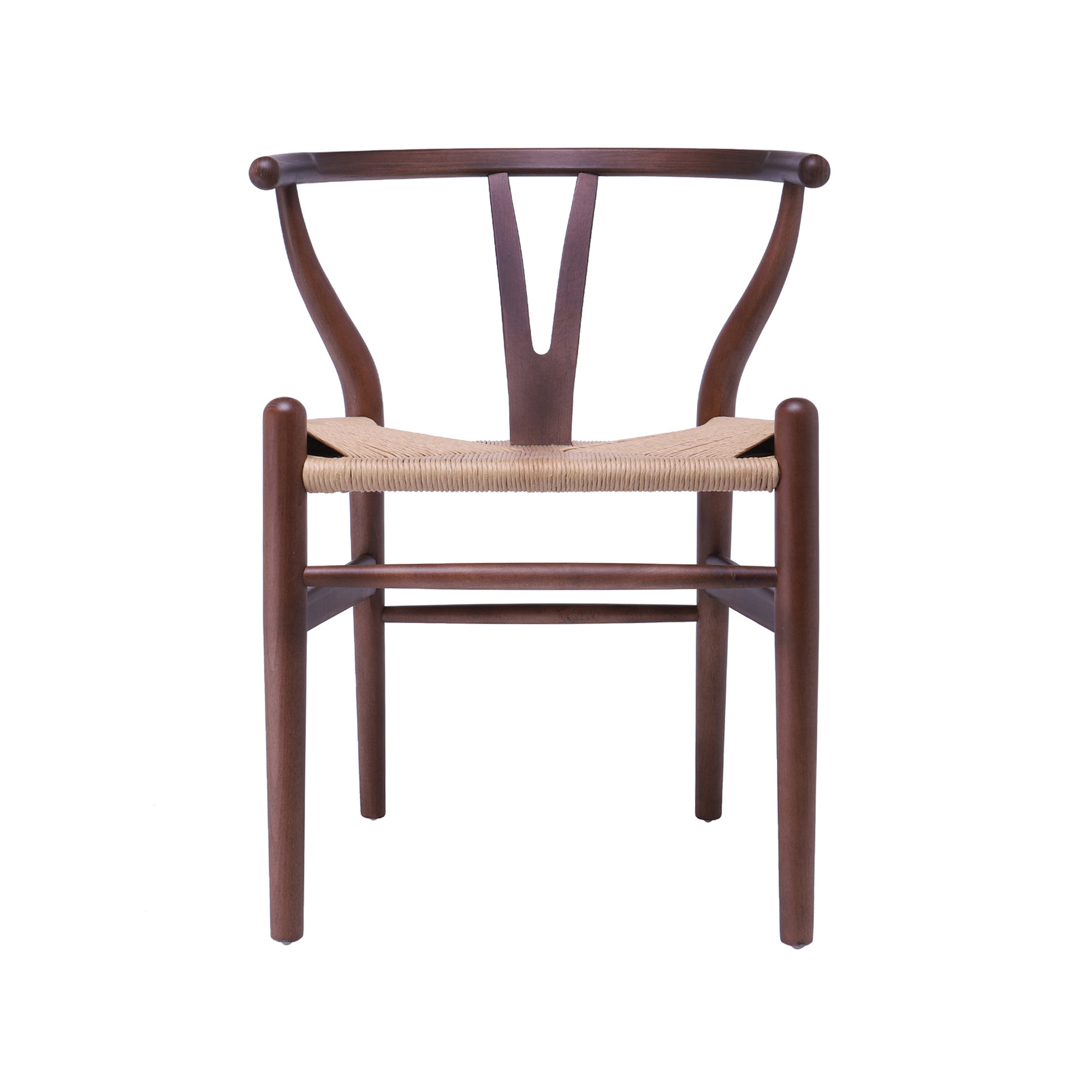 Baruti Wooden Wicker Dining Chair, Brown/Beige