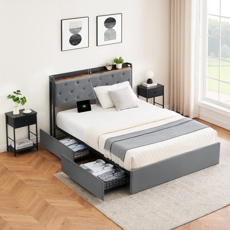 Lit plateforme 41,3 po, Grand