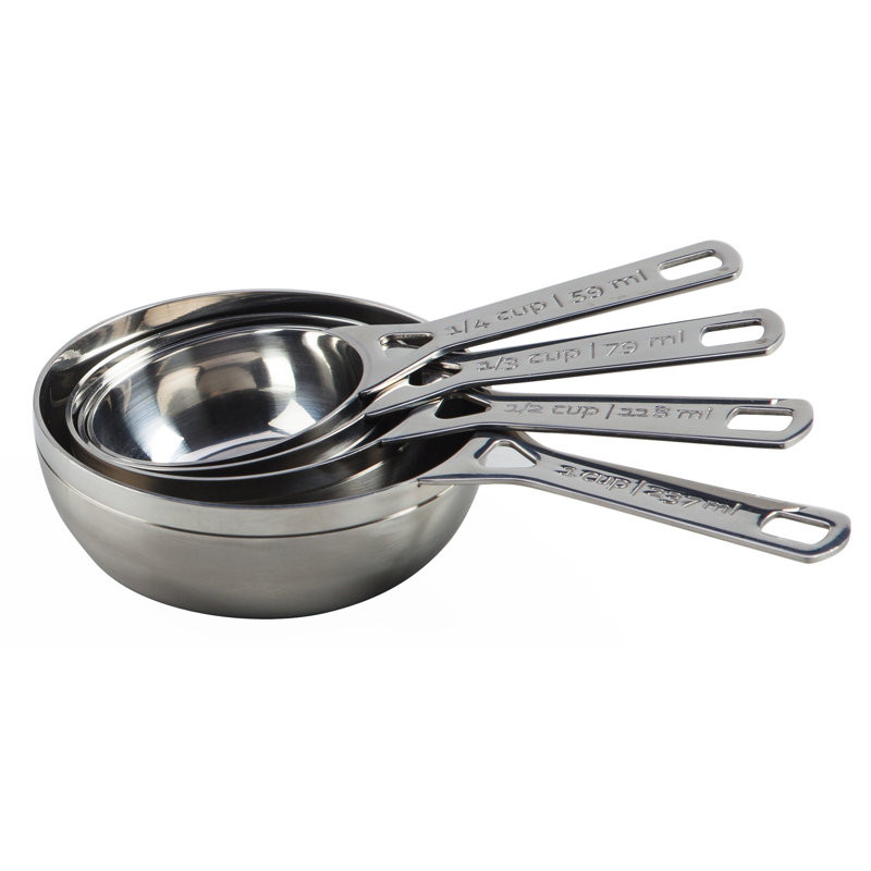 Stainless Steel Dishwasher Safe Measuring Cups Set of 4