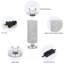 Lampe de table argentée 10,6 po