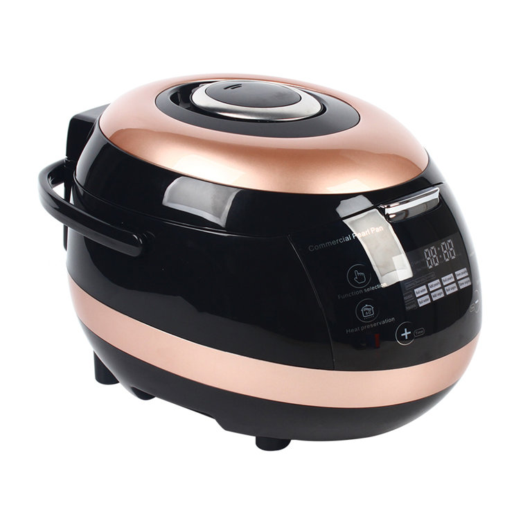 Home Keep Warm Rice Cooker,5L Large Capacity Non-Stick Pan, Aluminum Alloy  Liner,one-Click Cooking