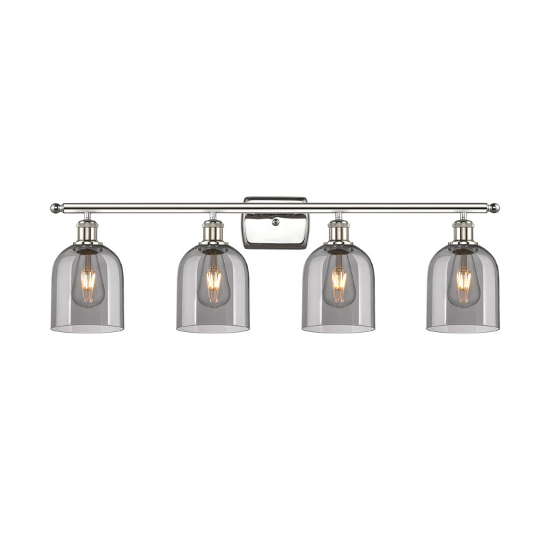 Anacaren 4 - Light Dimmable Vanity Light, White/Polished Chrome, Light Smoke