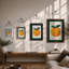 Orange With Leaves Botanical - Print-339304301-339304288
