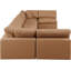 Canapé modulaire réversible de 200 po en similicuir-87141519