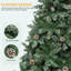 6ft Green Artificial Christmas Tree with pinecone