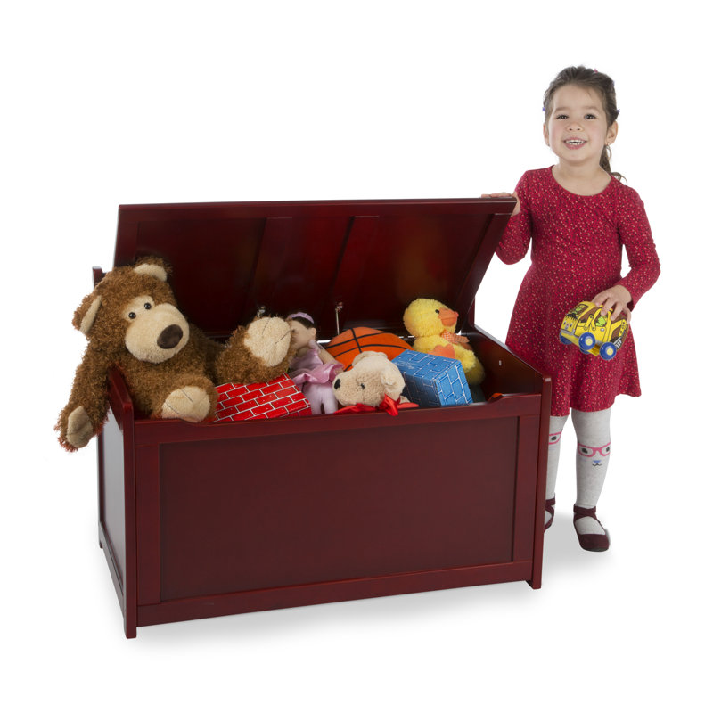 Melissa & Doug Solid + Manufactured Wood Toy Storage Bench, Espresso
