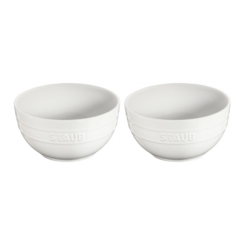 Ensemble de bols en céramique Staub, Blanc