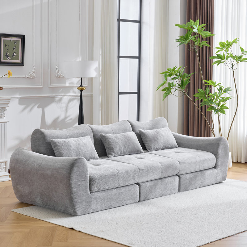 Canapé modulaire avec conception pliante convertible, confort modulaire rembourré pour le salon, la chambre à coucher et les espaces de divertissement.