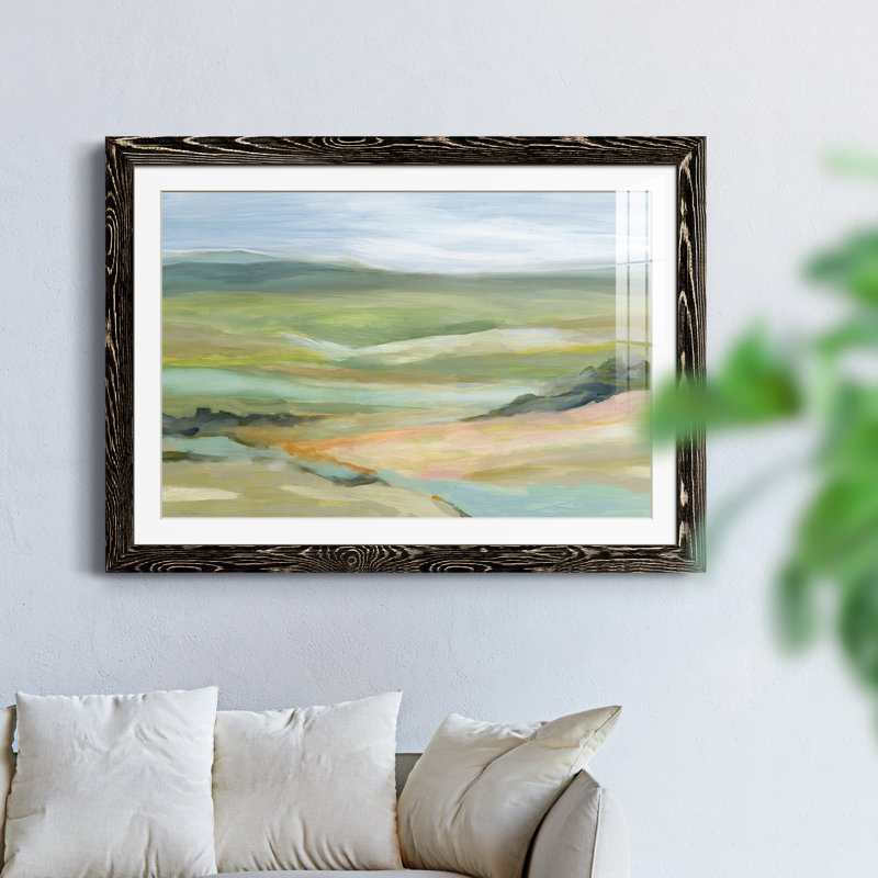 River Valley - peinture encadrée, H 31,5 po x l 23,5 po x P 1,5 po, Cadre noir