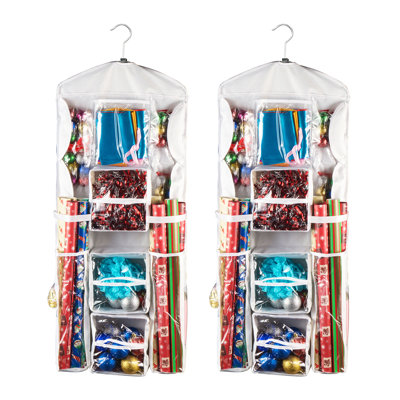 Hanging Organizer Gift Wrap Storage