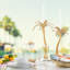 Palm Candleholders 2 -Piece Set