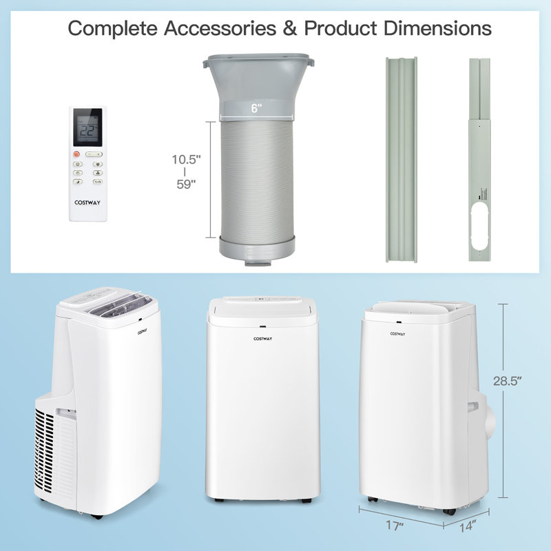 Télécommande de climatiseur portable 12 000 BTU