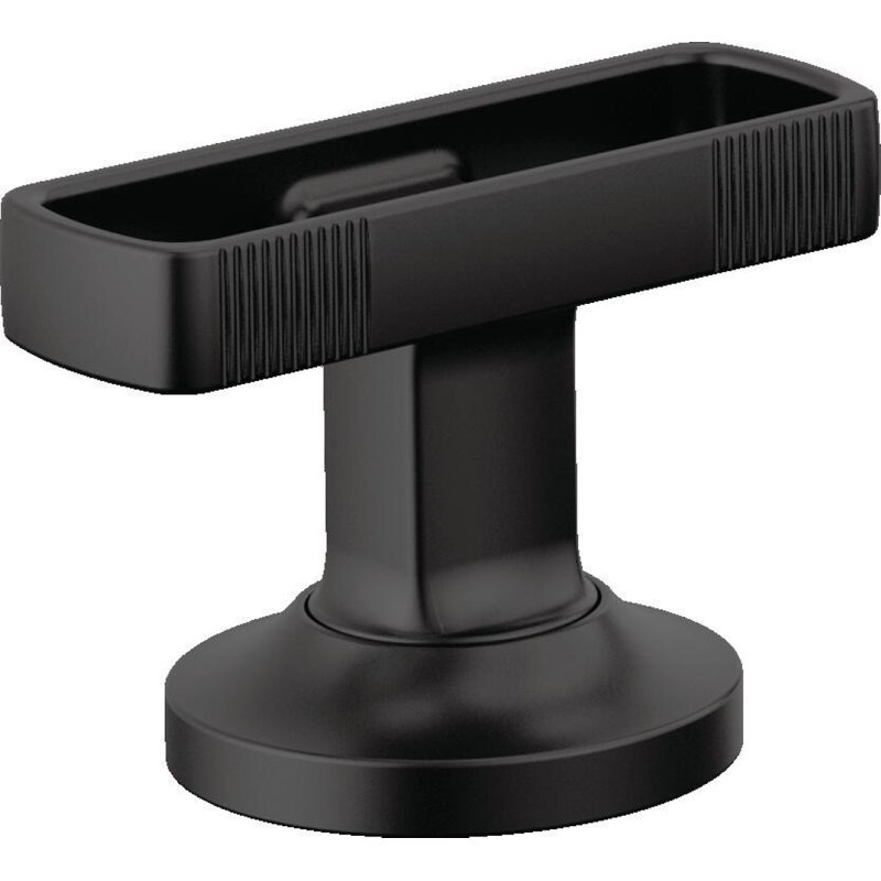Kintsu® Widespread Pull-Down Faucet With Square Spout, Matte Black, Knob Handle