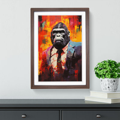 Gorilla Dadaism - Framed Print