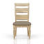 Chaise d'appoint à dossier échelle - Finition caramel (ensemble de 2)-2072500448