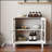 Kitchen cabinet with double glass doors