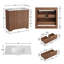 Meuble-lavabo de salle de bain cannelé, armoire autoportante de style maison de campagne avec 2 tiroirs coulissants et 1 tiroir rabattable-125772197-125772198