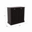Poubelle 10 gallons en bois manufacturé-105896322
