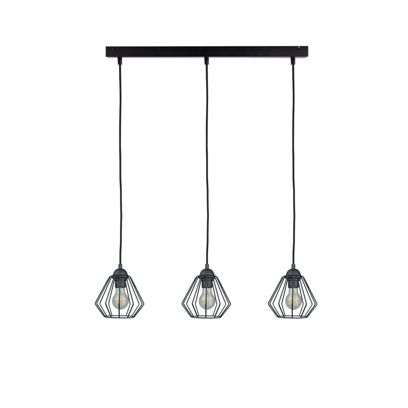 Supriya 3 - Light Black Kitchen Island Pendant