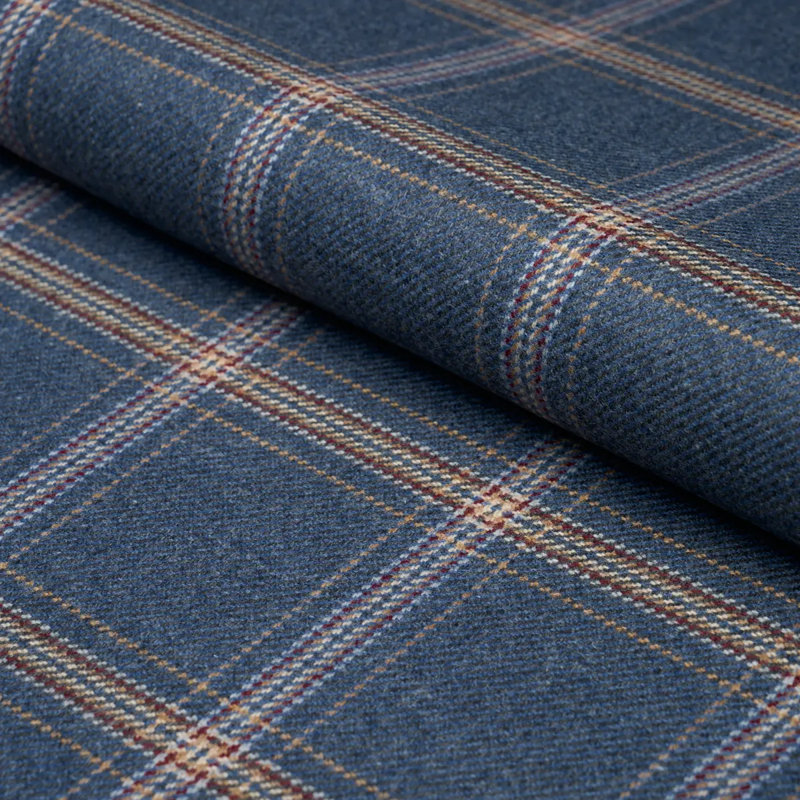 Tissu écossais Schumacher x Patterson Flynn Blackburn Merino, En jean