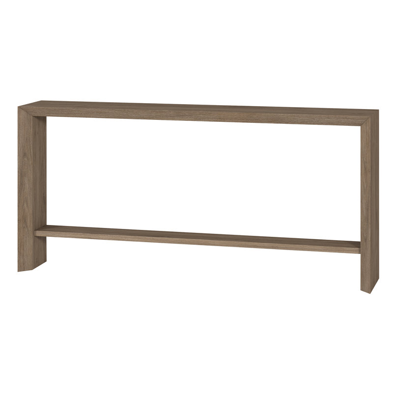 Console Osman en chêne gris antique, Chêne gris ancien, H 30 po x l 64 po x P 11,63 po