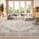 Tapis oriental crème / gris Aurelle