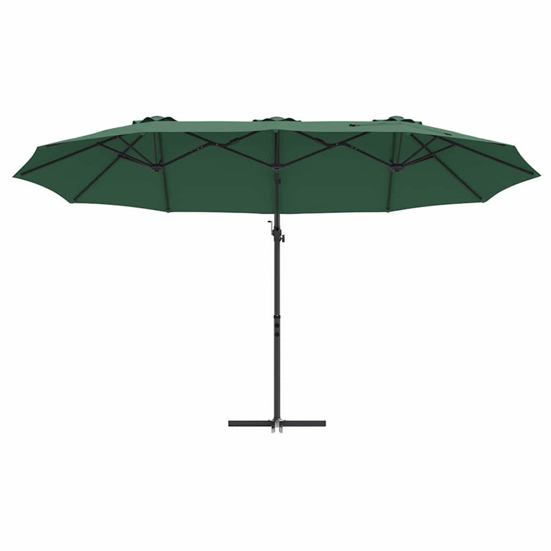 Umbrella Polyester and Aluminium Outdoor Parasol Garden Shade Terrace, Green
