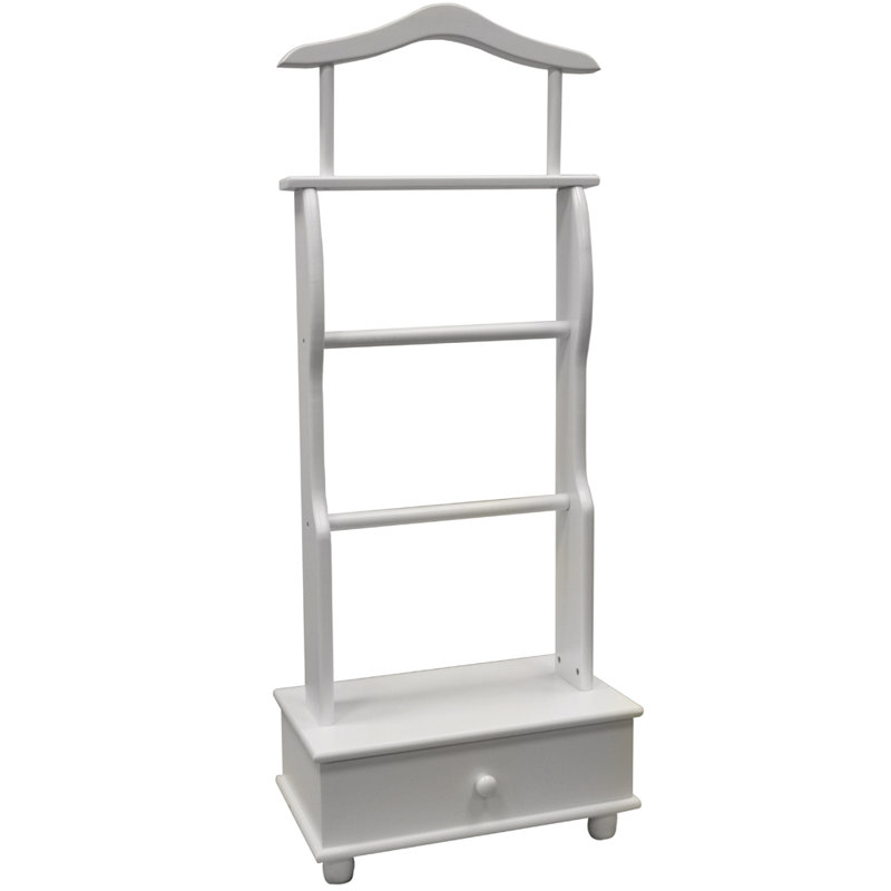 Freestanding Valet Stand, White