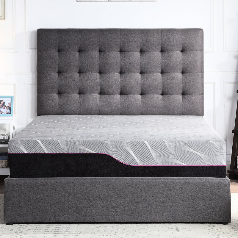High Foam Mattress King 11 Inch - Minimizes Motion Transfer For A Peaceful Sleep Memory Bed Captures Heat To Regulate Body Temperature