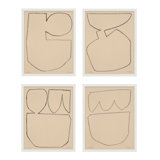 Outlines 5-8, Set Of 4 Print by Michael Kempen