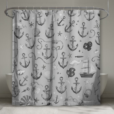 Rideaux de douche Nautical Anchor Shells