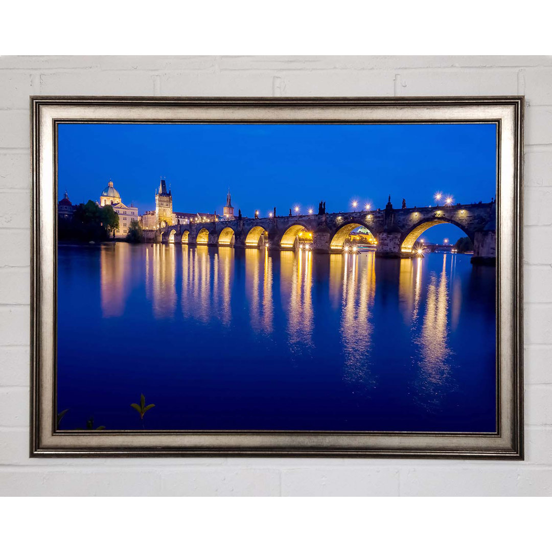 Charles Bridge Blues - Einzelner Bilderrahmen Kunstdrucke