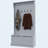 38" 3-in-1 Hall Tree with Storage Bench, Coat Rack & Shoe Storage, Gray-258555209