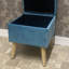 Bourquin 33Cm Velvet Square Footstool-1052378194