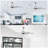 Conner Ceiling Fan with LED Light, Remote & 3-Speed AC Motor