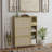 Bohemia Style Shoe Cabinet, Shoe Rack Cabinet With 3 Rattan Flip Drawers,3 Square Shelves And 1 Storage Drawer, Shoe Organizer With Multi-Storage Space And Hooks For Hallway, Entryway-481288280
