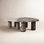 Katla 48" Genuine Marble Coffee Table Set